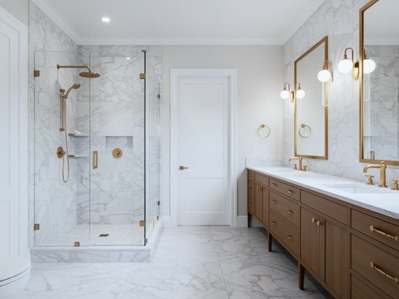 Astoria Luxury Upgrade bathroom renovation - completed project in Astoria, Queens
