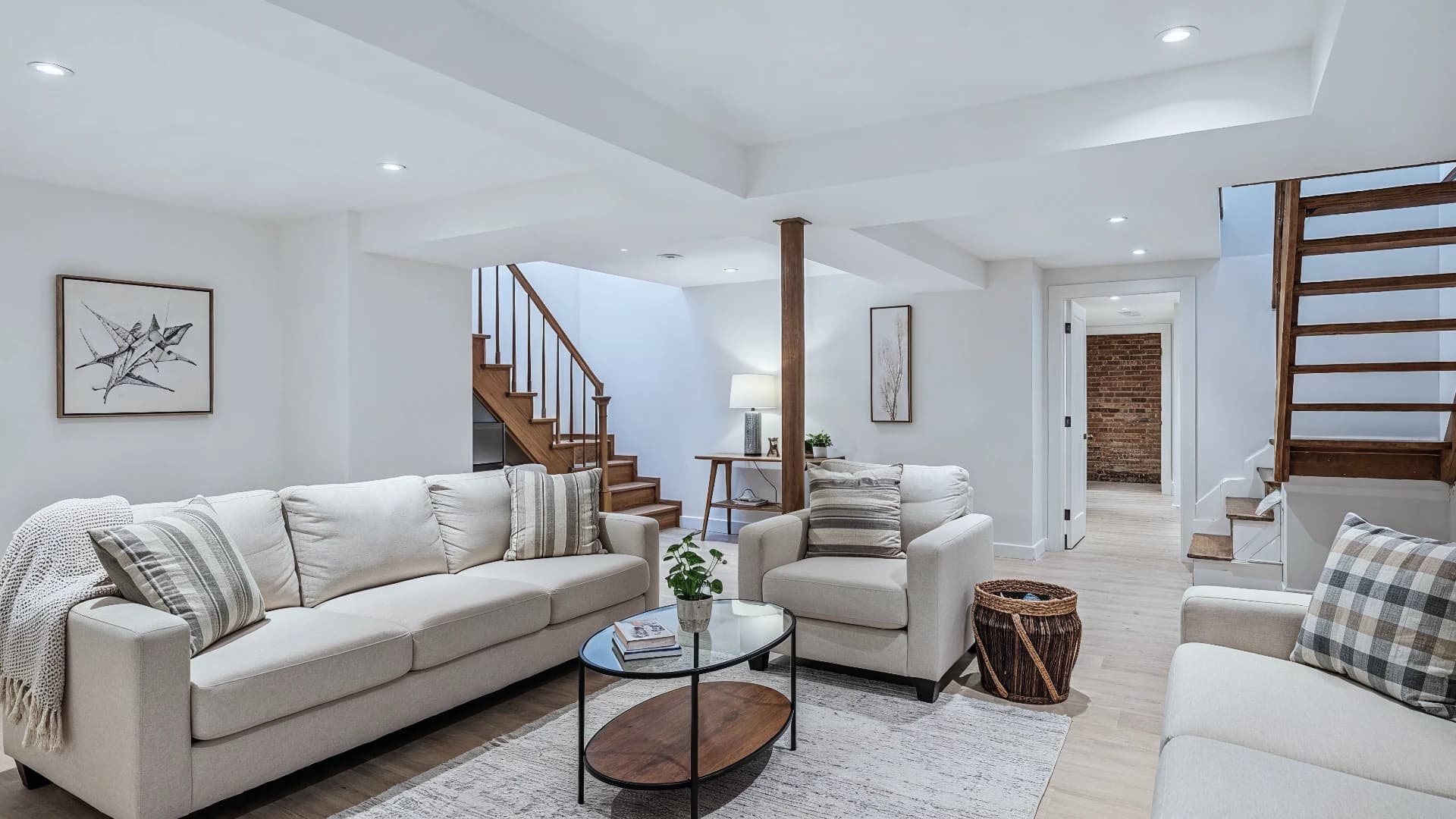 NYC basement renovation with modern finishes and rental income potential